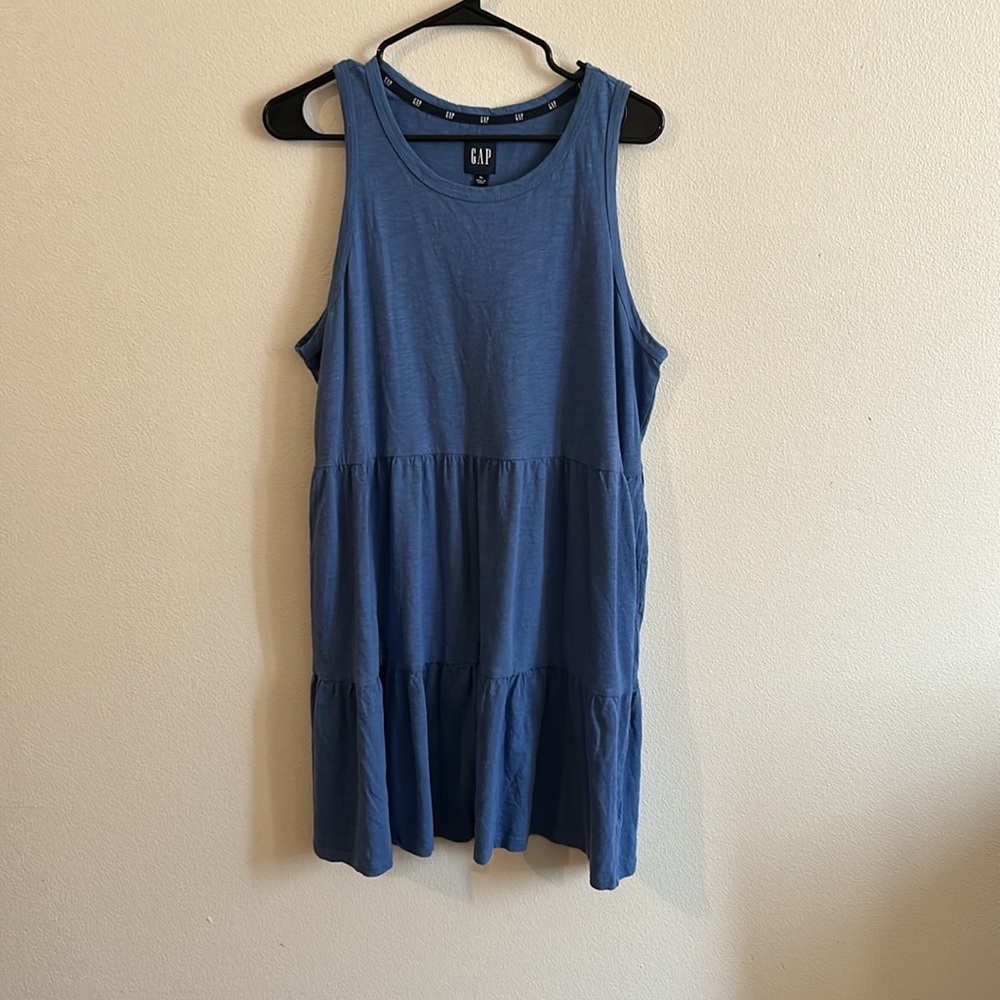 Women’s XL GAP Blue Midi Tank Top Dress